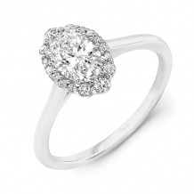 Uneek Oval Diamond Engagement Ring - SWS232W-OV