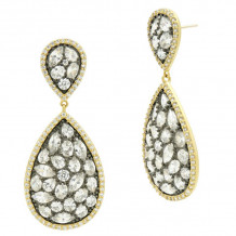Freida Rothman 14k Gold Plated Sterling Silver Drop Earrings