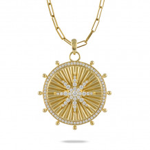 Doves Celestia 18k Yellow Gold Diamond Pendant - P9895