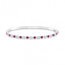 Uneek Precious Ruby Diamond Bangle - LVBARI310WR