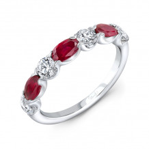 Uneek Ruby Wedding Band - RB5184RU