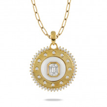 Doves Mykonos 18k Yellow Gold Gemstone Pendant - P9893WA