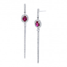 Uneek Ruby Diamond Earrings - LVECF382RU