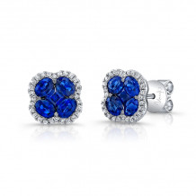 Uneek Blue Sapphire Diamond Earrings - ER1219MRBS