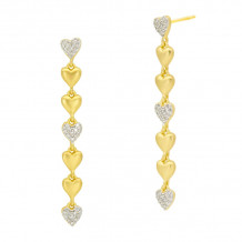 Freida Rothman From The Heart Linear Earring - PYZE020445B-14K