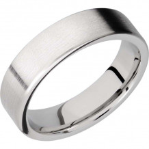 Lashbrook Cobalt Chrome 6mm Men's Wedding Band - CC6FR+SATIN