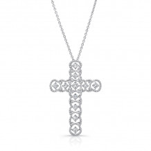 Uneek Cross Diamond Pendant - LVNWC836W