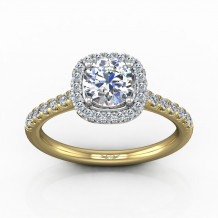 Martin Flyer Two Tone 14k Gold FlyerFit Engagement Ring