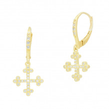 Freida Rothman Cross Leverback Earring - YZEL020450B