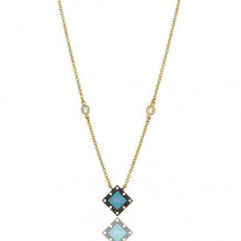 Freida Rothman Turquoise Harlequin Necklace - YRZ070097B-TQF-16E