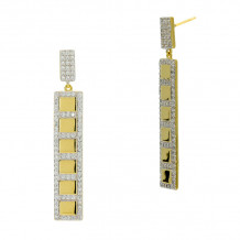 Freida Rothman Illuminating Rectangular Earring - RNPYZE51-14K