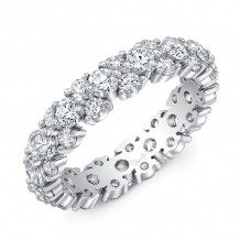 Uneek Mixed-Size Round Diamond Eternity Band - LVB966