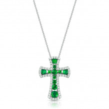 Uneek Emerald Diamond Pendant - LVNMI0045E