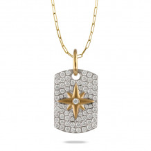 Doves Celestia 18k Yellow Gold Diamond Pendant - P9865