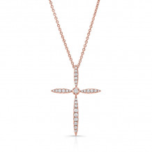 Uneek Cross Diamond Pendant - LVNWC829R