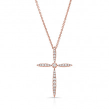 Uneek Cross Diamond Pendant - LVNWC829R