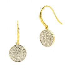 Freida Rothman Freida Rothman Radiance Pave Disc Hook Earring - RNPYZE15