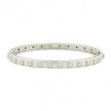 Freida Rothman Studded Eternity Hinge Bangle - PB0800BPB0800B-BL-HG-