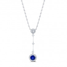 Uneek Blue Sapphire Diamond Pendant - LVN692RDBS