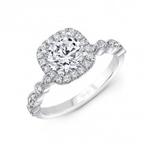 Uneek Us Collection Round Diamond Engagement Ring - SWUS003CUW-6.5RD