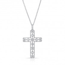 Uneek Cross Diamond Pendant - LVNWC835W