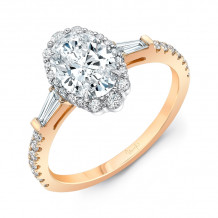 Uneek Petals Oval Diamond Engagement Ring - SWS232BGR-OV