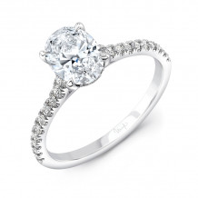 Uneek Oval Diamond Engagement Ring - R017U