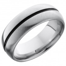 Lashbrook Cobalt Chrome 8mm Men's Wedding Band - CC8D11_A+DOUBLE_ANGLE_SATIN