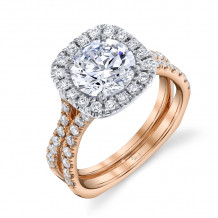 Uneek Round Diamond Engagement Ring - LVS1058WR