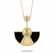 Doves Gatsby 18k Yellow Gold Gemstone Necklace - N9678BO