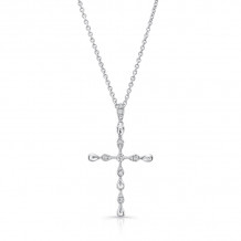 Uneek Petite Cross Pendant with 0.15 Carats of Diamonds - LVNWC821W