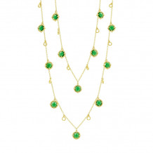 Freida Rothman Stone Droplet Necklace - YZ070456B-DGR-40