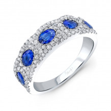 Uneek Blue Sapphire Diamond Fashion Ring - LVBMI1332S