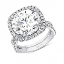 Uneek Round Diamond Engagement Ring - LVS852FP
