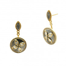 Freida Rothman Fleur Bloom Petal Jacket Drop Earrings - FBYKZE07