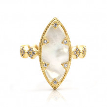 Freida Rothman Textured Pearl Mop Eyelet Ring