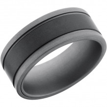 Lashbrook Black Tungsten 9mm Men's Wedding Band - CT09TG142_MS