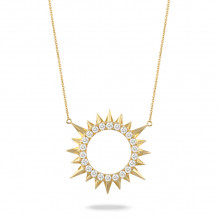 Doves Celestia 18k Yellow Gold Diamond Necklace - N9368
