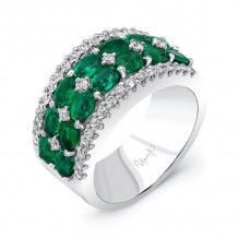 Uneek Emerald Diamond Fashion Ring - LVBLG0883E