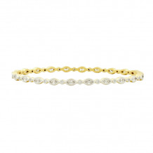 Freida Rothman Fleur Bloom Thin Hinge Bangle - FBPYZB25-H