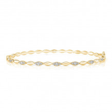 Uneek Silver Lake Stackable Diamond Bangle - LVBAWA334Y