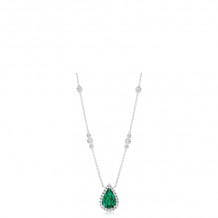 Uneek Emerald Diamond Necklace - LVN696EPS