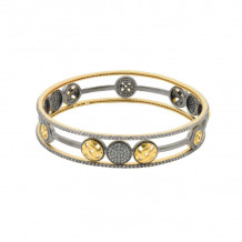 Freida Rothman Lattice Motif Splice Bangle Set - LMYKZB05