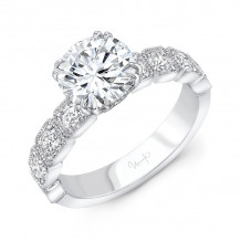 Uneek Round Diamond Engagement Ring - R025U