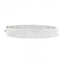 Freida Rothman 14k White Gold Plated Sterling Silver Bracelet