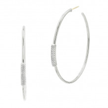 Freida Rothman 14k Gold Plated Sterling Silver Hoops