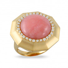 Doves Dahlia 18k Yellow Gold Diamond Ring - R9589PO