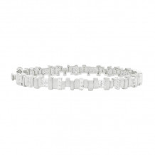 Freida Rothman 14k White Gold Plated Sterling Silver Bracelet