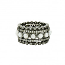 Freida Rothman Industrial Finish 5-Stack Ring - TPKZFPR07-7