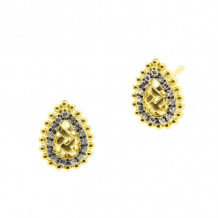 Freida Rothman Lattice Motif Droplet Stud Earrings - LMYKZE10